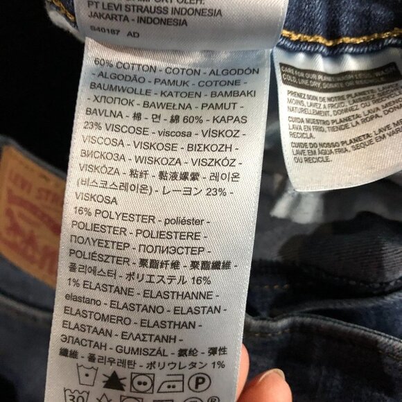 Levi's Blue Story 721 High Rise Skinny Jeans size 32x30 - Picture 12 of 16